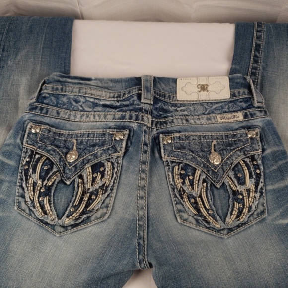 Miss Me Skinny Angel Wing Jean's Light washed - Picture 7 of 7